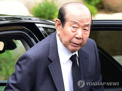 김수한 전 국회의장.<연합뉴스 자료사진>